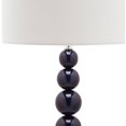 thumbnail image 4 of SAFAVIEH Jenna 31 in. H Stacked Ball Solid Table Lamp, Navy, Set of 2, 4 of 5