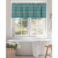 thumbnail image 4 of Vintage Farmhouse Valances for Windows Abstract Teal Wood Grain Texture Valance Rod Pocket Light Filtering Short Window Treatments Curtains for Kitchen Bathroom Living Room Bedroom, 42 x 12 Inch, 4 of 7