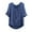 Blue 1, variant on Wensltd Women's Linen Short Sleeve Round Neck Casual Loose Blouses for Women