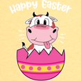 thumbnail image 3 of CafePress - Happy Easter Egg Cute Cow Animal Farm T Shirt - Cute Toddler T-Shirt, 100% Cotton, 3 of 4