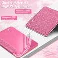 thumbnail image 4 of Fintie Clear TPU Case for 7" Kindle Paperwhite (12th Gen, 2024) & Kindle Colorsoft – Slim Transparent Back Cover with Auto Wake/Sleep, Raspberry Glitter, 4 of 9