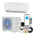 thumbnail image 2 of Dextrus 24000 BTU Mini Split Air Conditioner Heat Pump System, Wifi Enabled 21 SEER2 208-230V Ductless AC Cool Up to 1500 Sq. Ft, Compatible with Alexa, R32 Refrigerant & Installation Kit, White, 2 of 10