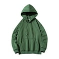 thumbnail image 2 of Namayuj Mens Hoodies Casual Solid Color Hooded Sweatshirt Fashion Pullover Tops Cotton Long Sleeve Shirts with Pcokets, 2 of 8