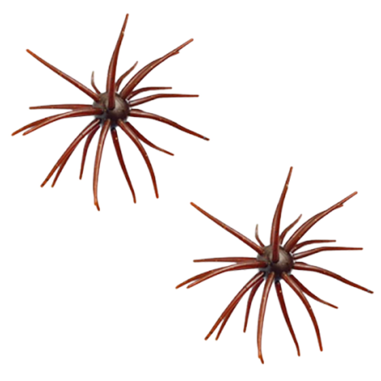 2PC Brown Minibee Soft Floating Sea Urchin Bait Swimbait Lifelike Lure for Finesse Fishing Outdoor Use