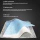 thumbnail image 5 of Mascarilla desechable DIY tela no tejida 3 capas mascarilla antipolvo manualidades tela puente de la nariz Kit de cuerda para el oído tholdsy AF0118-00B, 5 of 6