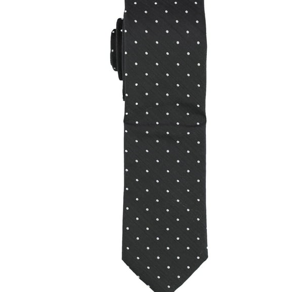 bar III Mens Canyon Dot Self-tied Necktie, Black, One Size