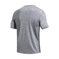 thumbnail image 7 of IYTR Mens Athletic Shirts Summer Solid Color Short Sleeve T Shirts Fashion Pullovers Crewneck T-shirts Leisure Workout T Shirts Gray XXL, 7 of 7