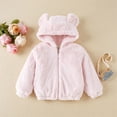 thumbnail image 2 of Generic Kids' Windproof Hooded Quilted Jacket For Cold Weather Bear Ears Shape Warm Hoodies Clothes Toddler Zip Up Light Jacket Sweatshirt Outwear For Baby Boys Lightweight Hooded Jacket, 2 of 4