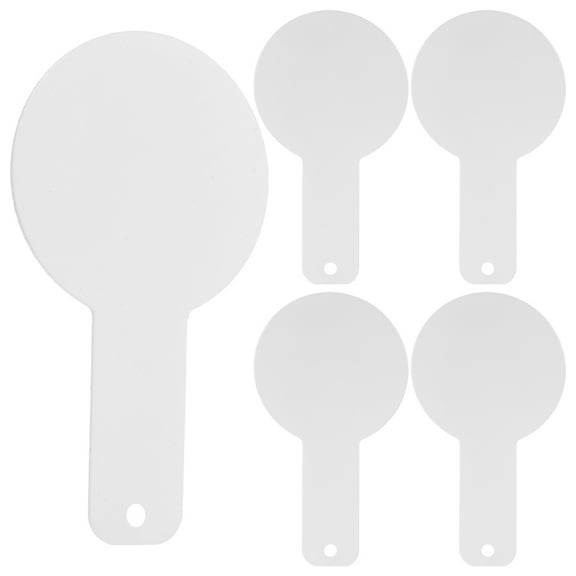 KALLORY Multi-Use Training Targets White Iron 5Pcs for Shooting Enthusiasts