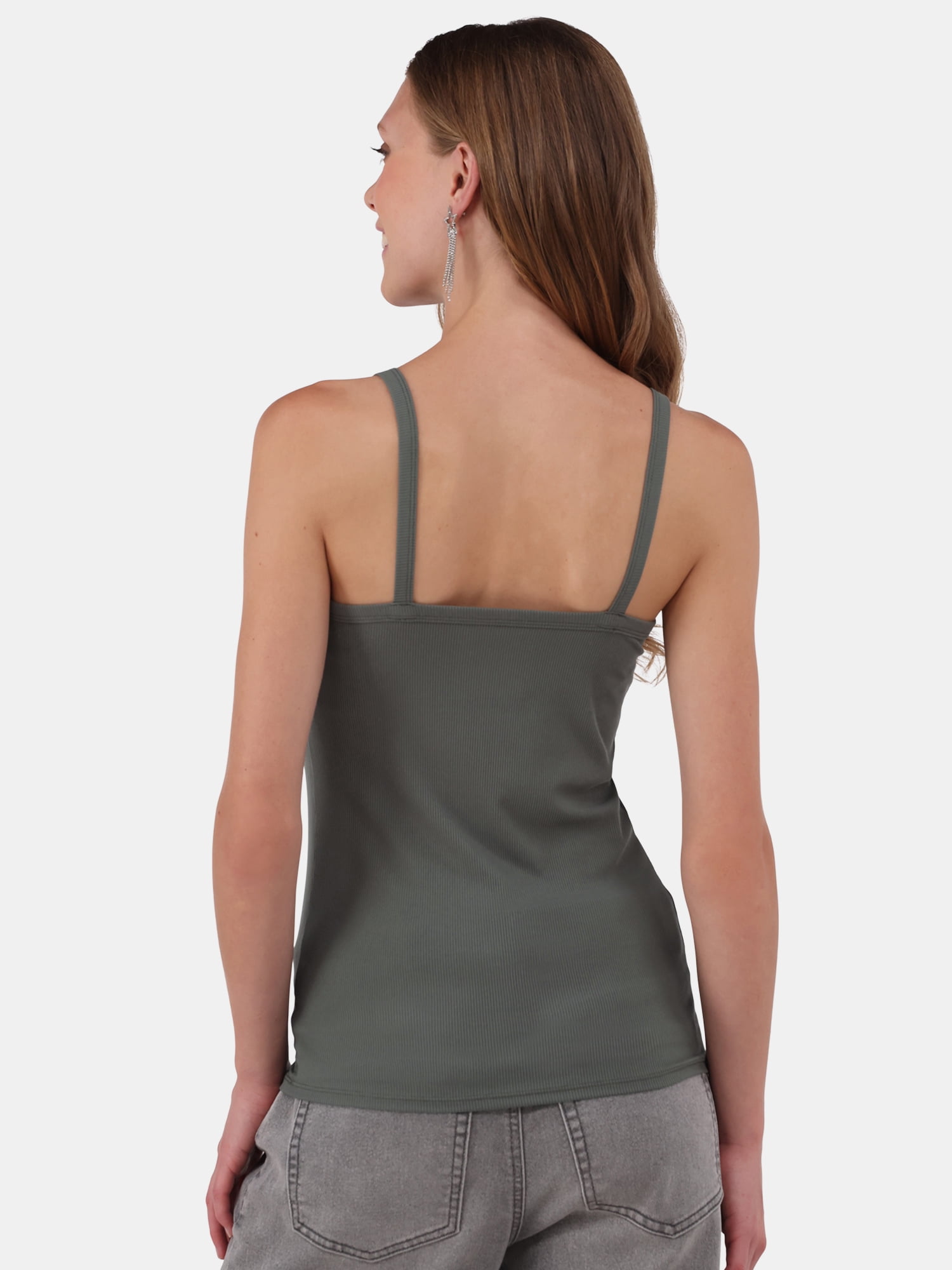 No Boundaries Ribbed Cami Top, Women's XXS-XXL