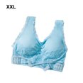 thumbnail image 4 of Sonducket Bralette de poliéster y transpirable para mujer, ropa interior cómoda durante todo el día, sujetadores de lencería de talla Ropa interior Azul,1 XXL, 4 of 6