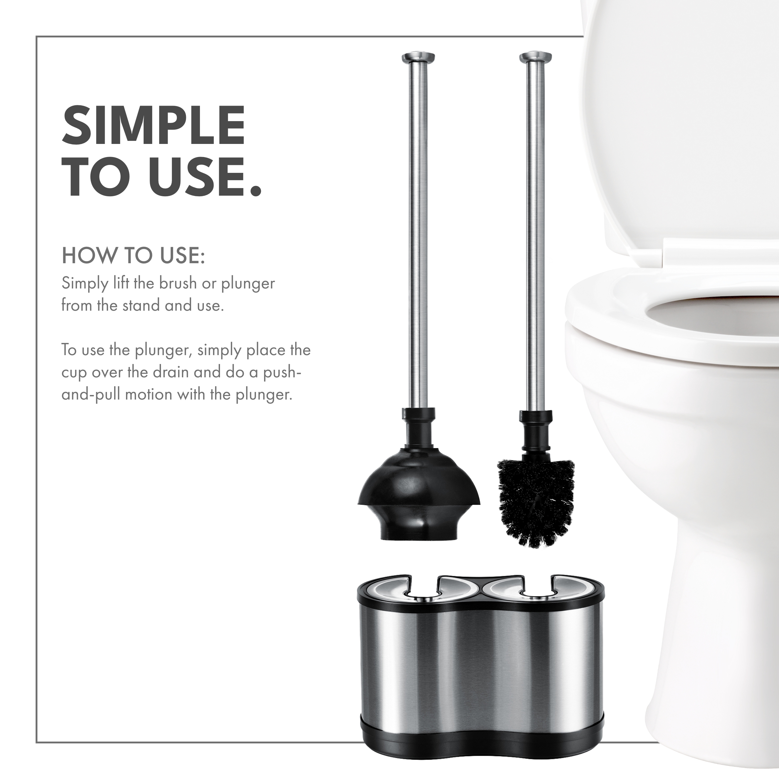 ToiletTree Products Toilet Brush & Plunger Combo Set photo 6