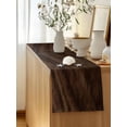 thumbnail image 5 of Table Runner 72 Inches Long for Kitchen Dining, Rustic Wood Dresser Scarf Farmhouse, Dining Table Decorations for Wedding/Parties, Brown Wooden Planks Farmhouse Vintage 14 x 72 In, 5 of 8
