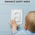 thumbnail image 4 of 3Pcs Baby Safety Outlet Cover Box Baby Proofing Locking Electrical Outlet Box Safe Socket Waterproof Cover with Key for Home, 4 of 10
