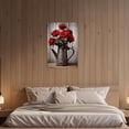 thumbnail image 3 of ZHONGYUTONG Rose Canvas Wall Art Farmhouse Flower Pictures Rustic Floral Vase Painting Vintage Wood Artwork for Home Decor Framed (12.00" x 18.00"), 3 of 5