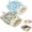 Blue+Grey green, variant on Cat Sleeping Bag for Indoor Cats, Pet Snuggle Sack for Sleeping Relax Play Plush Pet, Portable Cat Bed Cave Bed & Burrow Nest for Indoor Kitten Puppy Cats