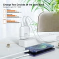 thumbnail image 2 of VIDVIE Dual Port Charger & Data Sync Micro USB Type C Cable  compatible for iPhone 13/13 Mini/13 Pro/13 Pro Max/12/11, 2 of 5