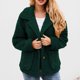 thumbnail image 5 of Pntutb Mujer Otoño Invierno Solapa Color Sólido Manga Larga Botón Felpa Chaqueta tops Rollbacks Pntutb Pntutb-3919, 5 of 9