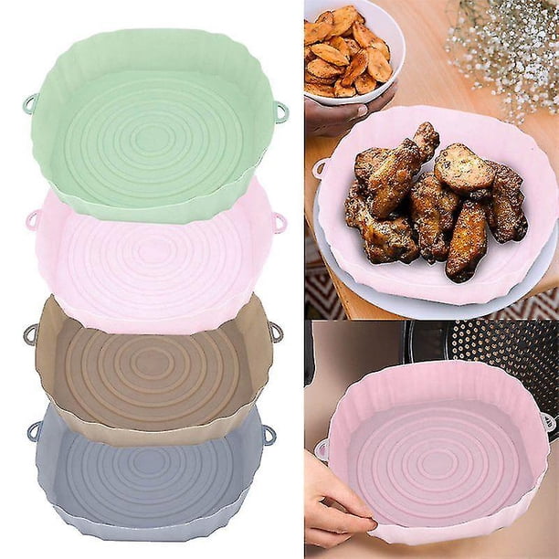 Olla de silicona para freidora de aire, accesorios para hornear, cesta de revestimiento de repuesto