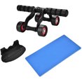 thumbnail image 1 of Rodillo Ab para Fitness de 4 ruedas, sistema de entrenamiento, ejercitador Abdominal, almohadilla de protección para rodilla, gimnasio, 1 of 8