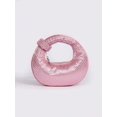 thumbnail image 4 of REMANLAND Women's Satin Rhinestone Crescent Evening Handbag, Pink, 4 of 6