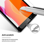 OMOTON [3 Pack] Screen Protector for Apple New iPad 10.2 inch 2019 (7th Generation) Tempered Glass/Apple Pencil