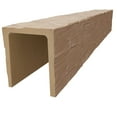 thumbnail image 3 of Ekena Millwork 3 1/2"W x 3 1/2"H x 192"L 3-Sided (U-Beam) Reclaimed Axed Cut HeritageTimber Faux Wood Ceiling Beam, Vanilla Chai, 3 of 12