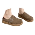 thumbnail image 1 of IUJSOY Sabots pour Femmes en Suède Ajustables à Enfiler Mules Chaussures Semelle en Liège Sandales à Plateforme Pantoufles, 1 of 9