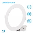 thumbnail image 4 of Infibrite 6 Inch Ultra-Thin Recessed LED Downlight, 12W 1,050LM, 5000K Daylight, White Trim, Wet Rated, Triac Dimmable, ETL, FCC, Energy Star, 4 of 4
