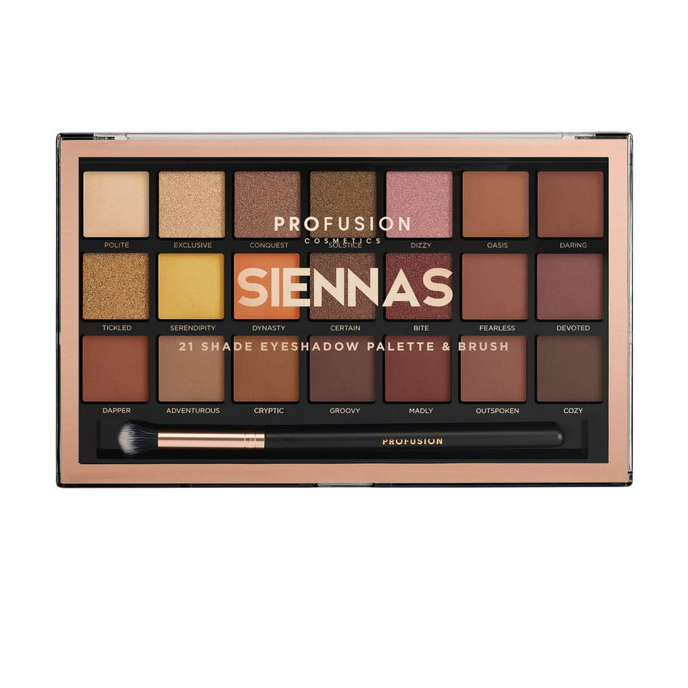 Profusion Cosmetics Shadow Sienna 21 Shade Palette