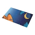 thumbnail image 3 of MKHERT Cartoon Funny Fox Looking At Cheese-moon Doormat Non-slip Bath Mat Floor Mat 30x18 inch, 3 of 3