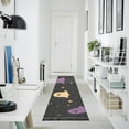 thumbnail image 4 of Yayeee Runner Rug for Bedroom 2'x6' Machine Washable Hallway Non Slip Mat, Black Halloween Ghosts, 4 of 8