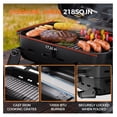 thumbnail image 3 of 10,000 BTU Portable Gas Grill, Outdoor Compact BBQ Small Propane Grill with Foldable Legs for RV, Hiking, Camping, Patio, Tailgating, 3 of 7