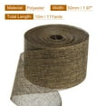 thumbnail image 2 of Uxcell Burlap Ribbon, Polyester Ribbon for Gift Wrapping Home Wedding Decor Brown, 2 of 5