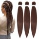 thumbnail image 1 of Color 30 Cabello trenzado marrón Cabello trenzado preestirado 3 paquetes 26 pulgadas Extensiones de cabello sintético de color humano profesional para trenzas Cabello trenzado preestirado sin nudos Ma, 1 of 5
