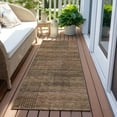 thumbnail image 6 of Addison Rugs Chantille Indoor/Outdoor Transitional Stripes Paprika Washable Runner Rug, 2'3" x 7'6", 6 of 6