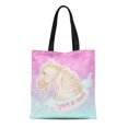 thumbnail image 1 of JSDART Sac Fourre-Tout en Toile Vous Tes Tellement Vanille Réaliste en Couleurs Pastel Cheval Sac d'Épicerie Réutilisable Durable, 1 of 1