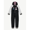thumbnail image 5 of Justice Girls x Nascar Hooded Jumpsuit Pajamas with Long Sleeves, Sizes 5-18, 5 of 6
