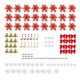 thumbnail image 1 of Advancent 120 Uds árbol de Navidad flores artificiales fiesta de Navidad colgante conjunto flores artificiales adornos para árbol de Navidad Clip de Kits de decoración para fiestas Rojo Advancent HA008552-03, 1 of 6