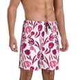 thumbnail image 2 of Wukai Tulips Flowers Men’s Short Pajama Pants With Pockets Soft Sleep Pj Shorts for Men-, 2 of 6
