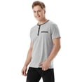 thumbnail image 6 of Purcoar Mens Casual Slim Fit Henley Shirts Long Sleeve T-Shirts, 6 of 7
