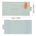 thumbnail image 2 of Car Truck Sun Visor Organizer Storage Pocket Pouch Case Bag for Pen CD Card Gray Orange, 2 of 6