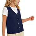 thumbnail image 2 of hotojiny Baby Boys Girls Lightweight Vest Kids Sleeveless Button down Jacket Unisex Infant Formal Waistcoat for 3-12 Years, 2 of 7