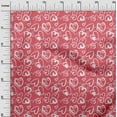 thumbnail image 3 of oneOone Cotton Poplin Red Fabric Valentine Heart Craft Projects Decor Fabric Printed By The Yard 56 Inch Wide, 3 of 6