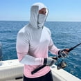 thumbnail image 6 of Mens Long Sleeve Sun Protection Shirts UPF 50+Compression Hoodie Rash Guards Cooling Hoodies with Mask Summer Long Sleeve Fishing Gear for Men, 6 of 6