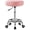 Pink, variant on Adjustable Rolling Stool with Wheels Heavy Duty 500lb Round Rolling Stool with Footrest, Patent Leather Drafting Stool Chair with Wheels Work Spa Salon Seat, Black