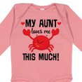 thumbnail image 4 of Inktastic My Aunt Loves Me Nephew Boys or Girls Long Sleeve Baby Bodysuit, 4 of 5