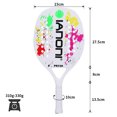 thumbnail image 3 of ianoni Beach Tennis Racket,Carbon Fiber Grit Face with EVA Memory Foam Core Beach Tennis Racket WHITE, 3 of 5
