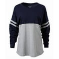 thumbnail image 3 of Boxercraft BW3514 Women's Pom Pom Jersey-Navy/Oxford-S, 3 of 4