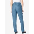 thumbnail image 3 of Woman Within Plus Size 7-Day Straight-Leg Elastic-Waist Denim Jean (Petite & Tall Available), 3 of 6
